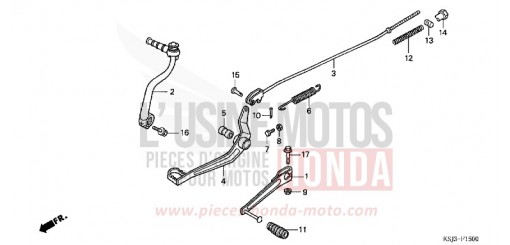 PEDALE CRF100F7 de 2007